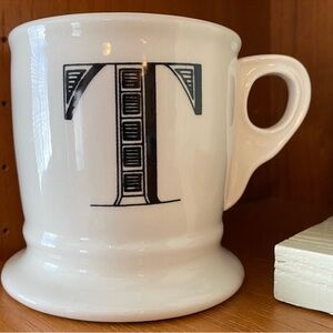 ANTHROPOLOGIE Apothecary (T) Monogram Mug